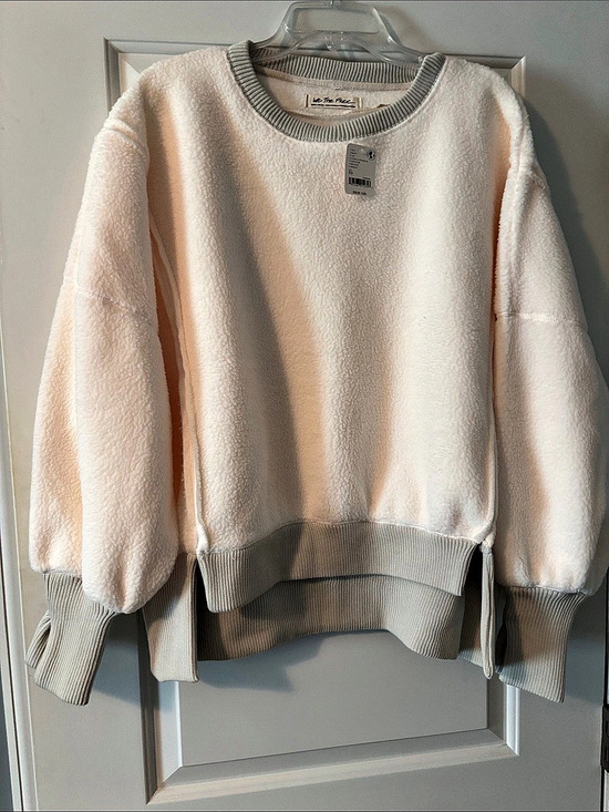 We The Free Tops - We The Free Cozy Camden Pullover Fleece Sweatshirt White XS